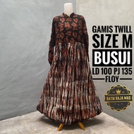 Gamis Dress Wanita Remaja Dewasa Terbaru Syari Kasual Casual Kekinian Modern Twill Pekalongan Busui
