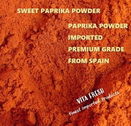 PAPRIKA POWDER SWEET 100Grams พริกปาปริกาป่น ขนาด 100กรัม ปาปริก้า 100% Spain