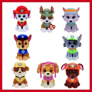 Ty Paw Patrol Animals Dog Plush Toy Skye Rocky Chase Marshall Everest Zuma Rubber Trackers