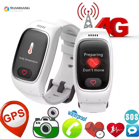 SOS GPS Elderly Smart Wrist Watch Fall Detection Sim Card Smart Watch Heart Rate Monitor Health Trac