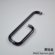 425 Handrail Stainless Steel 3 Bathroom Hole Handle 304 Glass Door L-Shaped All Glass Door Shower Ro