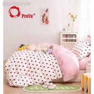 【New stock】✢☌✺"PROYU" 100% cotton Cadar 7 in 1 High Quality Fitted Bedsheet With Comforter (Queen/King)