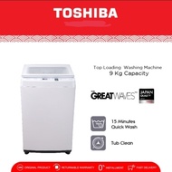 Toshiba Mesin Cuci Top Loading 1 Tabung Kapasitas 9 kg AW-J1000FN(T06)