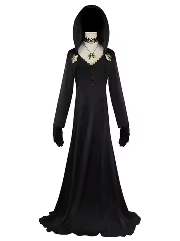 Zombie Crisis Village Moth Girl/Dimitrescu Long Dress Halloween Party Stage Play Cosplay Costume