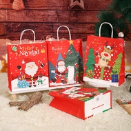 [Christmas Gift Bag] Cross-Border Kraft Paper Gift Packaging Bag Christmas Tote Bag Cross-Border Pri
