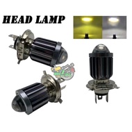 Motorcycle Car LED Headlight H-4 Laser D2 2 Colors White/Yellow & White/White DC-D2-H4 Universal