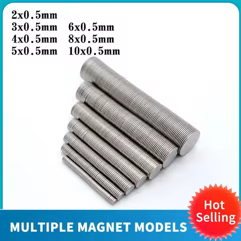 Mini Small Powerful Round Magnet 2*0.5mm For Refrigerator,Office,DIY 5x0.5 6x0.6 8x0.5 10x0.5 3*0.5 