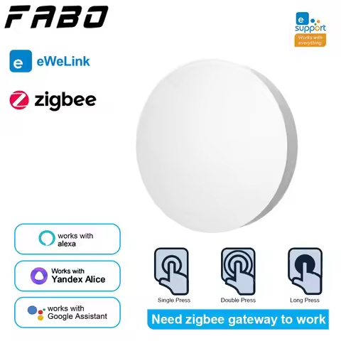 eWelink Smart Zigbee Push Button Wireless Switch Include Battery APP Remote Control Automation Scena
