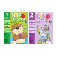 Evan Moor Top Student GRADE 1 & 2 Activity books (2 BOOKS)