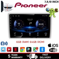 PIONEER เครื่องเล่นมัลติมีเดียในรถยนต์ ระบบระบายความร้อนในตัว หน้าจอ 7-9-10 นิ้ว (6GB+64GB) 36 DSP A