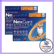 Nexgard Spectra for Very Small Dogs 2 to 3.5 Kg (Orange) 6 Chews