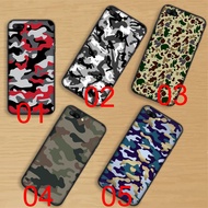 Black Soft Case OPPO A3s AX5s AX7 A7X A5s A5 A7 A37 A73 Camouflage Pattern Camo