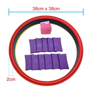 730Baby Adult Kids Hopscotch Rings Children Sport Day Game Equipment Jumping Ring Mainan Teng Teng B