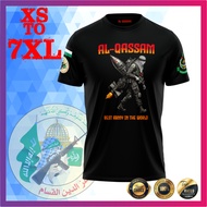 T-Shirt Palestin / Hamas / Al-Qassam / Big Size / Plus Size / Oversize / Baju Besar > Premium Cotton