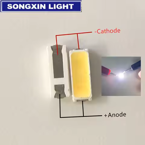 50pcs JUFEI 4014 LED 100 pcs Backlight Middle Power LED 0.5W 3V 4014 Cool white LCD Backlight for TV