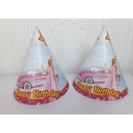 Barbie Cone Hat/barbie Cone Hat/barbie Birthday Hat/barbie Birthday Hat