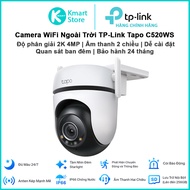 TP-Link Tapo C520WS 4MP AI WiFi Outdoor Security Camera, 2-way conversation, IP66 waterproof -
