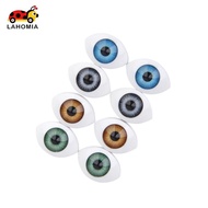 LAHOMIA 8pcs 12mm Plastic Oval Hollow Eyes Eyeballs for Dollfie Doll DIY Making Accs