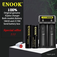 Enook X2 PLUS Quick Charging 18650 Battery USB Charger for 21700 and Chargers Battery