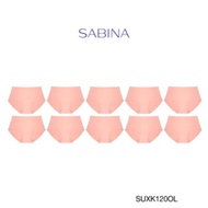 (แพ็ค 10 ชิ้น) Sabina กางเกงชั้นใน Seamless Fit รุ่น Soft Collection รหัส SUXK120 สีส้มอ่อน