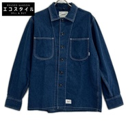 WTAPS 20SS MINE LS/SHIRT.COTTON.DENIM 201BRDT-SHM03 Mine 長袖襯衫 1 件 [二手]