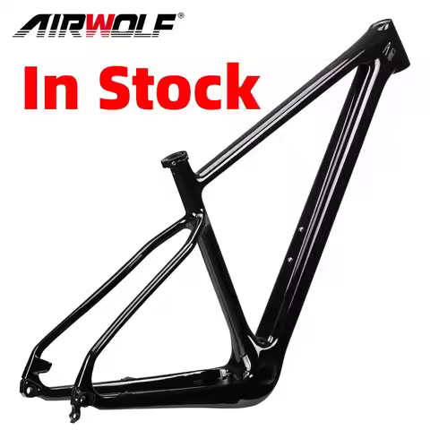 AIRWOLF Bicycle Frame mtb 29 T1000 Carbon Hardtail Frame142x12mm 135*9mm Carbon MTB Frame 29 Disc Br