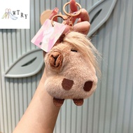 WTRY Simulation Capybara Capybara Plush Pendant Cartoon Cloth Doll Capybara Plush Keyring Capybara P