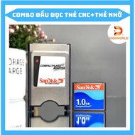 Transcend CF 1GB memory card Combo and PCMCIA card reader