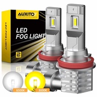 AUXITO H11 H16JP H10 H8 H9 Lampu Kabus LED Canbus Tiada Ralat HB3 HB4 9005 9006 Mentol DRL Kereta La