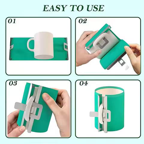 Mug Heat Transfer Fixture 9OZ 11OZ 12OZ 15OZ 17OZ Sublimation Silicone Mug Wrap Temperature Resistan