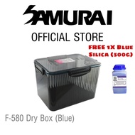 Samurai Dry Box - F580 Grey with Free blue/orange Silica Gel Bottle 500g