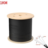 1KM Outdoor 1Core 3 Steel duplex Wire Fiber Optic Patch Cord Drop Wire Cable FTTH Fiber optic Cable