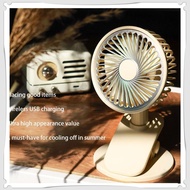 Retro Night Light Desktop Fan  Adjustable Angle Desk Fan USB Rechargeable Wireless Table Fan Clip Circulator Cooling Fan YO