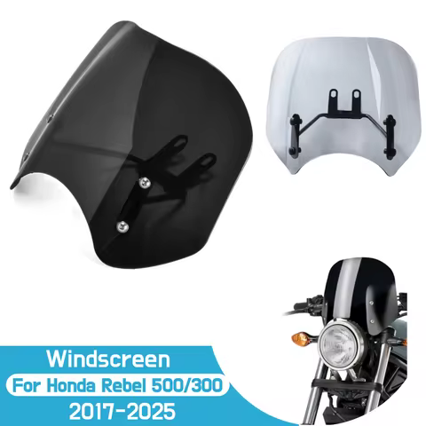 For Honda Rebel CM CMX 300 500 2017-2026 CMX300 CMX500 Windshield Windscreen Motorcycle Wind Deflect