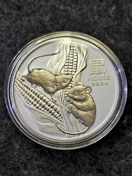 2020 澳洲鼠年銀幣 1oz