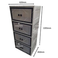 🔥 DIY Plastic Storage Cabinet Tools Drawer Kabinet Plastik Serbaguna Bilik Rumah Baju Almari Plastik Serbaguna