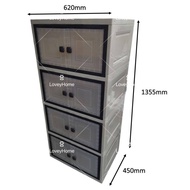 🔥 DIY Plastic Storage Cabinet Tools Drawer Kabinet Plastik Serbaguna Bilik Rumah Baju Almari Plastik