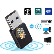 2.4G / 5G Hz 600Mbps Dual Band Wifi USB Adapter WiFi Adapter  Wireless Network Adapter For Laptop PC