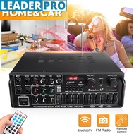 2000W 12V/220V Bluetooth 2.0 Channel Audio Power HiFi Amplifier 326BT AV Amp Speaker with Remote Con