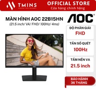 AOC 22B15HN Monitor (21.5 inch/ VA/ FHD/ 100Hz/ 4ms) - Genuine product