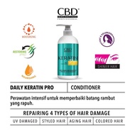 CBD Professional Keratin Pro Daily Shampoo | Daily Conditioner | Daily Hair Vitamin Spray | Daily Ke