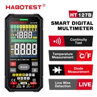 HABOTEST HT127B Smart Digital Multimeter AC/DC Voltage 600V 6000 Counts 600mA/10A NCV Capacitor Resi