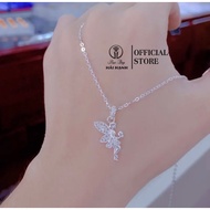 HHJ silver angel pendant necklace