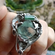 螢石原礦手工銀戒純銀戒指~ Follow Your Heart ~Fluorite Ring