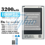 For SAMSUNG Galaxy Note 3 N900 N9002 N9005 N9006 N900 Battery B800BC B800BU B800BE 3200mAh