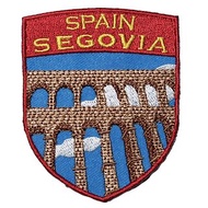 西班牙 塞哥維亞 徽章 刺繡布貼 徽章熨燙貼燙布貼 臂章燙 背膠刺