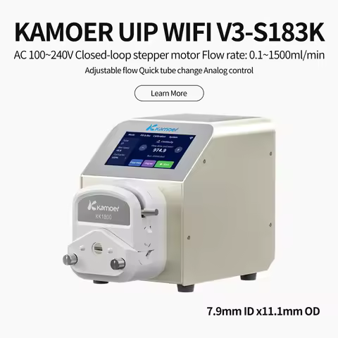 Kamoer 0.1-1500ml/min Peristaltic Pump AC100-240V UIP WIFI V3 Stepper Motor High Flow Remote RS485 A