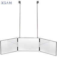 XIANEE 3 Way Trifold Mirror Home Bathroom Shaving Grooming DIY Haircut Tool 360° Barber Mirror