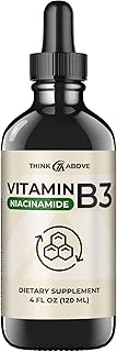Liquid Vitamin B3 (as Niacinamide) Supplement - Non Flush Form of Niacin - Double Size - 4 oz (120ml