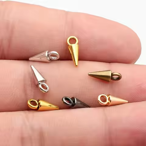 WYSIWYG 40pcs 11x4mm 7 Colors Trendy Makinghand Awl Charms Pendant For Jewelry Making DIY Jewelry Fi
